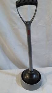 lot 3263 image: Bathroom Plunger With Stand