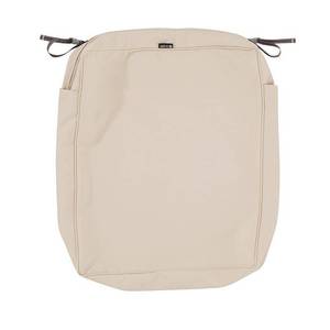 lot 3269 image: Classic Accessories Montlake FadeSafe Water-Resistant Patio Lounge ChairLoveseat Cushion Cover, 25 x 27 x 5 inch, Antique Beige