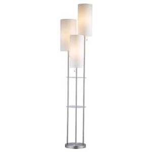 lot 3273 image: Adesso Trio 68 in. Steel Floor Lamp