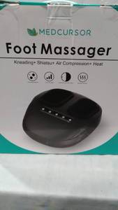 lot 3287 image: Medcursor Foot Massager Machine with Heat, Shiatsu Deep Kneading Massage