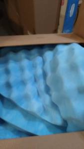 lot 3308 image: Blue Foam Mattress Pad