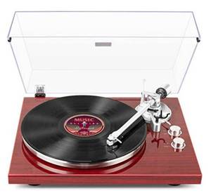 lot 932 image: 1 BY ONE Belt Drive Turntable with Bluetooth Connectivity, Built-in Phono Pre-amp, USB Digital Output Vinyl Stereo Record Player with Magnetic Cartridge, 33 or 45 RPM