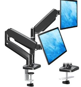 lot 3062 image: MOUNT PRO DUAL MONITOR COUNTERBALANCE DESK MOUNT PR1002