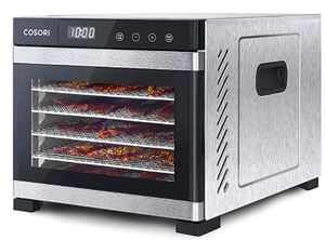 lot 3116 image: COSORI Premium Food Dehydrator Machine50 Free Recipes, 6 Stainless Steel Trays
