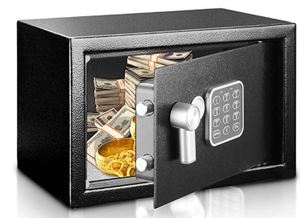 lot 3171 image: Safe and Lock Box - Safe Box, Safes And Lock Boxes, Money Box, Safety Boxes for Home, Digital Safe Box, Steel Alloy Drop Safe, Includes Keys- SereneLife