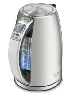lot 3229 image: Cuisinart - PerfecTemp Cordless Electric Kettle - Silver