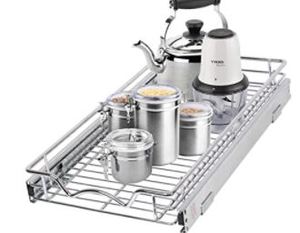 lot 3235 image: Pull Out Drawer Cabinet Organizer �� Heavy Duty Slide Out Kitchen Cabinet Storage