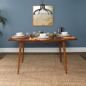 lot 19120 image: Banks Tapered Wood Dining Table by Bellamy Studios-Retail $255