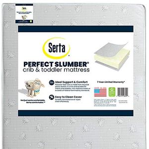 lot 19122 image: Serta Perfect Slumber Dual Sided Crib and Toddler Mattress