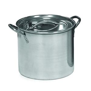 lot 19126 image: IMUSA USA Stainless Steel Stock Pot with Lid 12-Quart, Silver