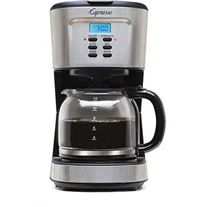 lot 19171 image: Capresso 12-Cup Coffee Maker with Glass Carafe, Stainless and Black 416.05