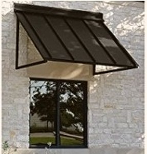 lot 19209 image: Awntech Houston isnt Standing Seam Metal Awning