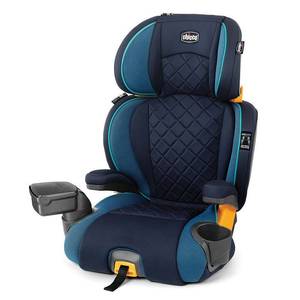 lot 8305 image: Chicco KidFit Zip Air 2-in-1 Belt Positioning Booster Car Seat, Blue