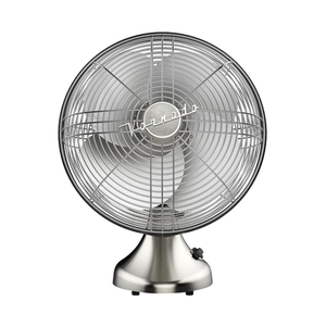 lot 8311 image: Vornado - Silver Swan Oscillating Vintage Fan - Brushed Nickel