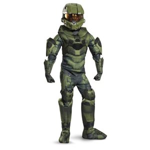 lot 8323 image: A-Boys Master Chief Prestige Halloween Costume - Halo
