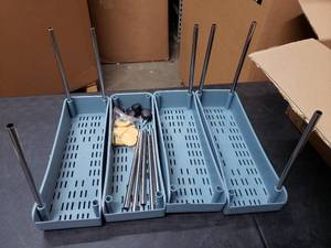 lot 8265 image: Stackable 4 Tier Shelving Unit