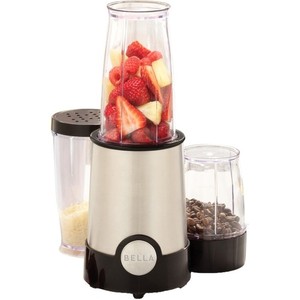 lot 8304 image: Bella - 12 Piece Rocket Blender - 240 W - Black, Stainless Steel