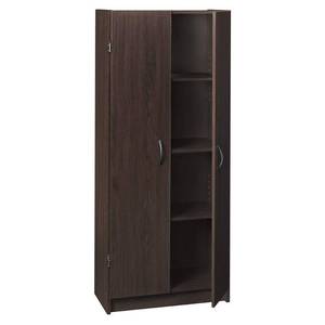 lot 8339 image: ClosetMaid Wooden Pantry Cabinet for Added Storage and Organization, Espresso