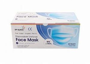 lot 8371 image: BF SUMA Disposable Earloop Facemask 100pk