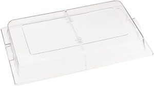 lot 8246 image: Winco C-dpfh Polycarbonate Dome Hinged Cover, Full Size (Set Of 3)