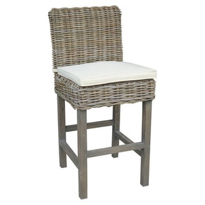 lot 8322 image: Wicker Samurai Bar Stool