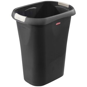 lot 61517 image: Rubbermaid 8 Gallon Plastic HomeOffice Wastebasket Trash Can with Liner Lock