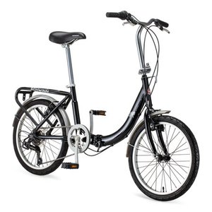 lot 61533 image: Schwinn Loop Folding Commuter Bike, 20-inch wheels, ages 14, Black