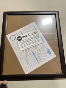 lot 61541 image: 14in x 16 Black Picture Frame