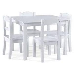 lot 61569 image: Humble Crew Wood Table & 4 Chairs