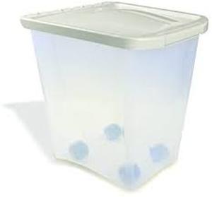 lot 61596 image: 25 Pound Food Container w wheels
