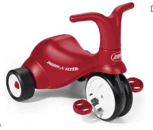 lot 68313 image: Radio Flyer Scoot 2 Pedal Ride on Bike, Ages 1-4