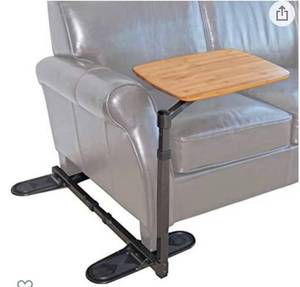 lot 68319 image: Able Life Universal Swivel TV Tray Table, Portable Laptop Desk, Adjustable Couch Desk for Computers open box