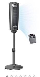lot 68323 image: Lasko 2535 52 Oscillating Pedestal Fan, 52 Inch, Silver Gray open box