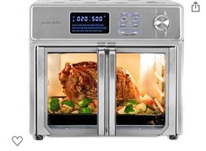 lot 68330 image: Kalorik MAXX AFO 46045 SS Digital Air Fryer Oven 26 Quart 10-in-1 Countertop Toaster Oven & Air Fryer Combo - Grill, Rotisserie, Dehydrator, Pizza Oven, & More  1750W  Stainless Steel  open box