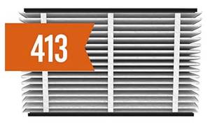 lot 68341 image: Aprilaire 413 Replacement Furnace Air Filter for Aprilaire Whole Home Air Purifiers, MERV 13, Healthy Home Allergy Furnace Filter (Pack of 8) open box