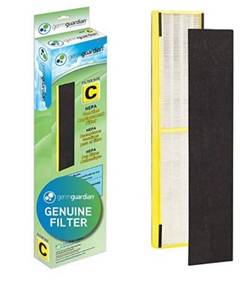 lot 68347 image: GermGuardian Air Purifier Filter FLT5000 Genuine HEPA Replacement Filter C for AC5000, AC5000E, AC5250PT, AC5350B, AC5350BCA, AC5350W, AC5300B Germ Guardian Air Purifiers open box