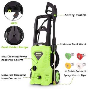 lot 68362 image: Homdox Power Washer 2500 PSI Electric Pressure Washer 1.5 GPM for Car open box