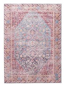 lot 68366 image: Amida Area Rug Vintage Printed Classic Persian Carpet with Strategic Distressing & Meticulous Patterns 5x7 for High-Traffic Areas factory sealed
