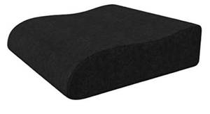 lot 68377 image: bonmedico Booster Seat Cushion - Ergonomic WedgeRaiser Chair Cushions for Car, Travel, Home and Office with Padded Foam Support and Elevated Seating Comfort open box