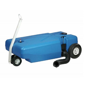 lot 68390 image: Barker 42-Gallon 4-Wheeler Tote Along (30844) RV Portable Waste Tank open box