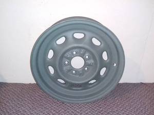 lot 567 image: Army Green Steel Wheel Rim