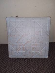 lot 599 image: Kansas City Royals 50th Anniversary Game Used 3rd Base Vs. Red Sox