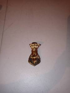 lot 1256 image: Antique Victorian Brass Hand Clipboard