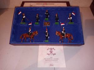 lot 1267 image: Britains No. 5392 9th  12th The Royal Lancers Limited Edition Set 8 Pieces