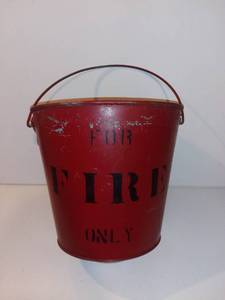 lot 508 image: Vintage Red Fire Bucket