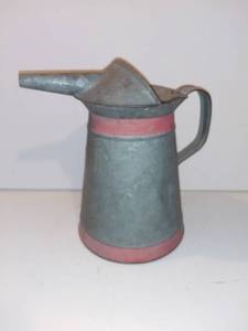 lot 552 image: Antique Wyeth Galvanized Service Station Oil Can