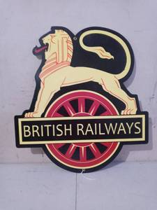 lot 1201 image: Metal British Railways Sign