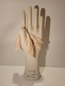 lot 3055 image: Stoneware Pro-M 1988 Hand with Vintage Lace Gloves