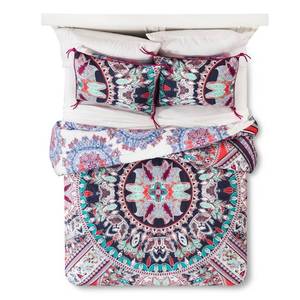 lot 8485 image: Beach Babe Medallion Reversible Comforter Set (King) 3pc - Boho Boutique
