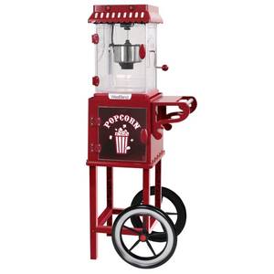 lot 8501 image: WestBend - 2.5-Ounce Popcorn Cart Popcorn Popper Machine - Red